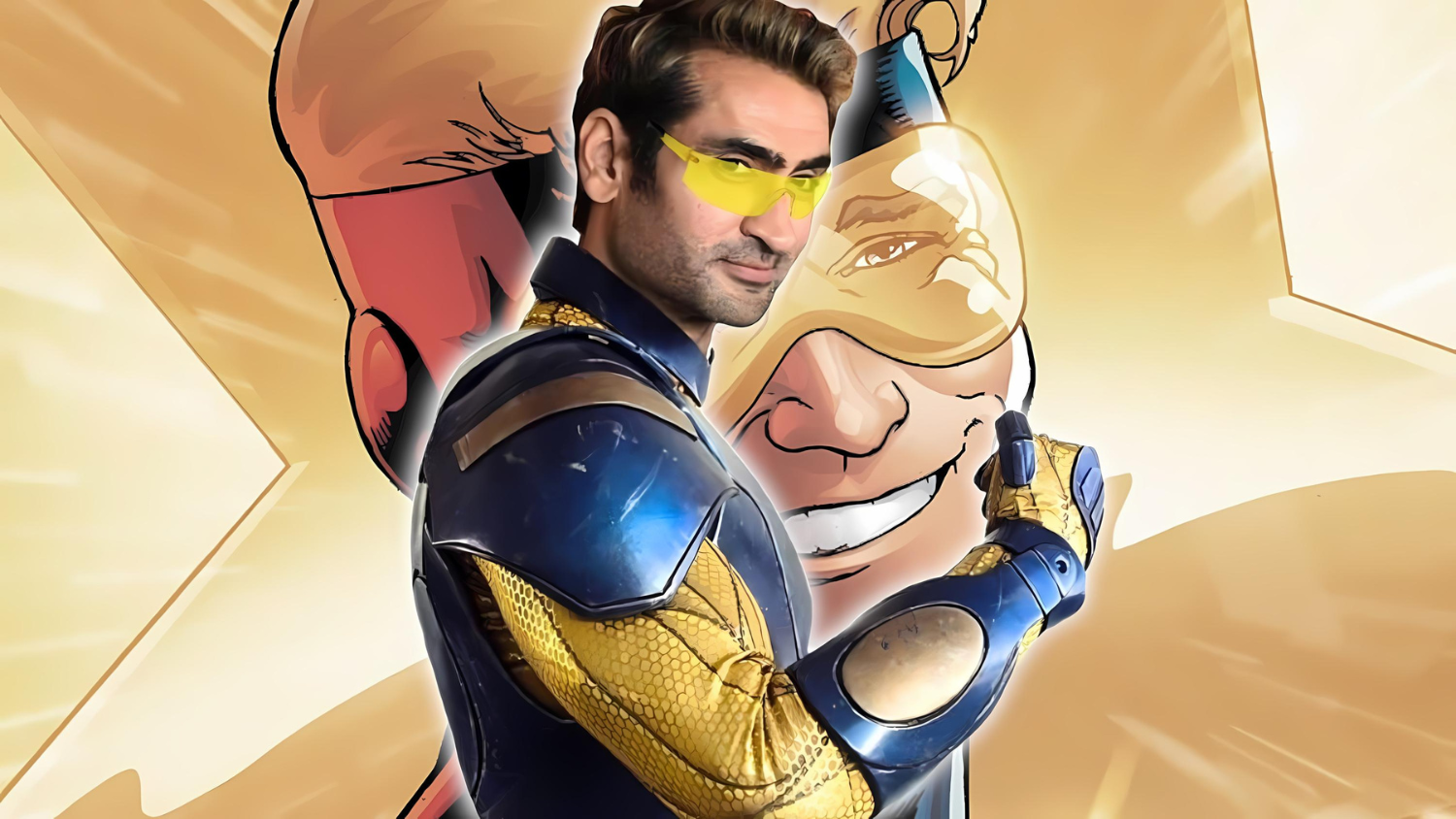 kumail nanjiani booster gold (Gladiador Dourado)